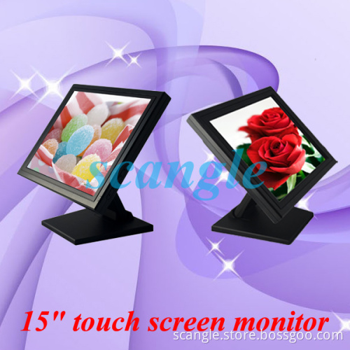 TFT LCD POS Computer 15 Inch High Resolution Touch Screen Monitor